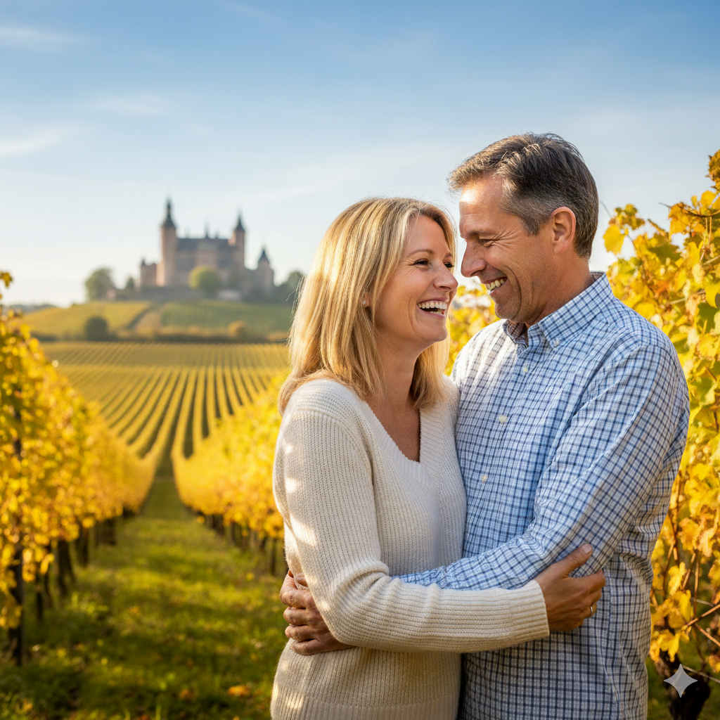 Paar im Glück in Sachsen